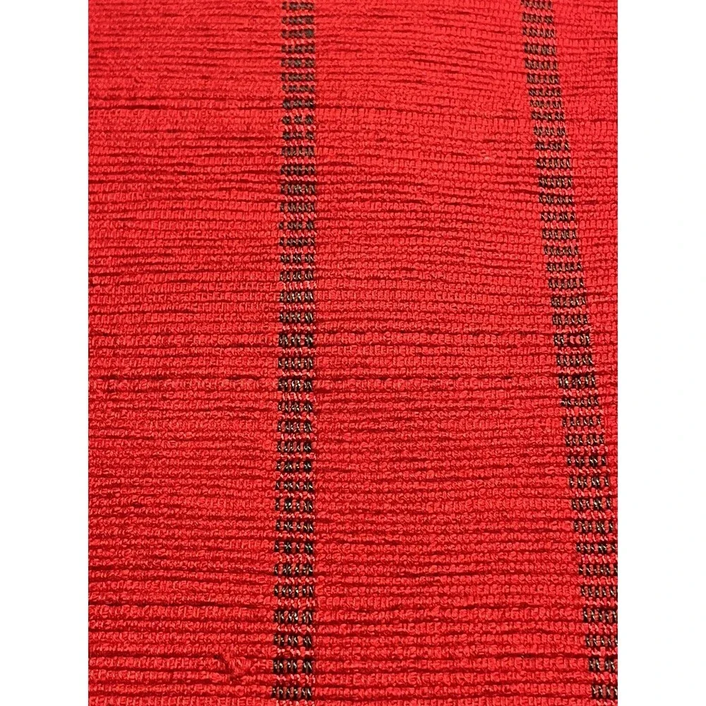 Set of 5 ~ Pier 1 Red/Green Plaid Placemats Cotton Holiday Christmas
